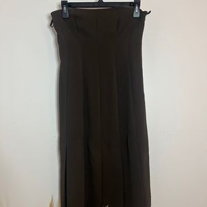 Yansi Fugel Chocolate Strapless Dress